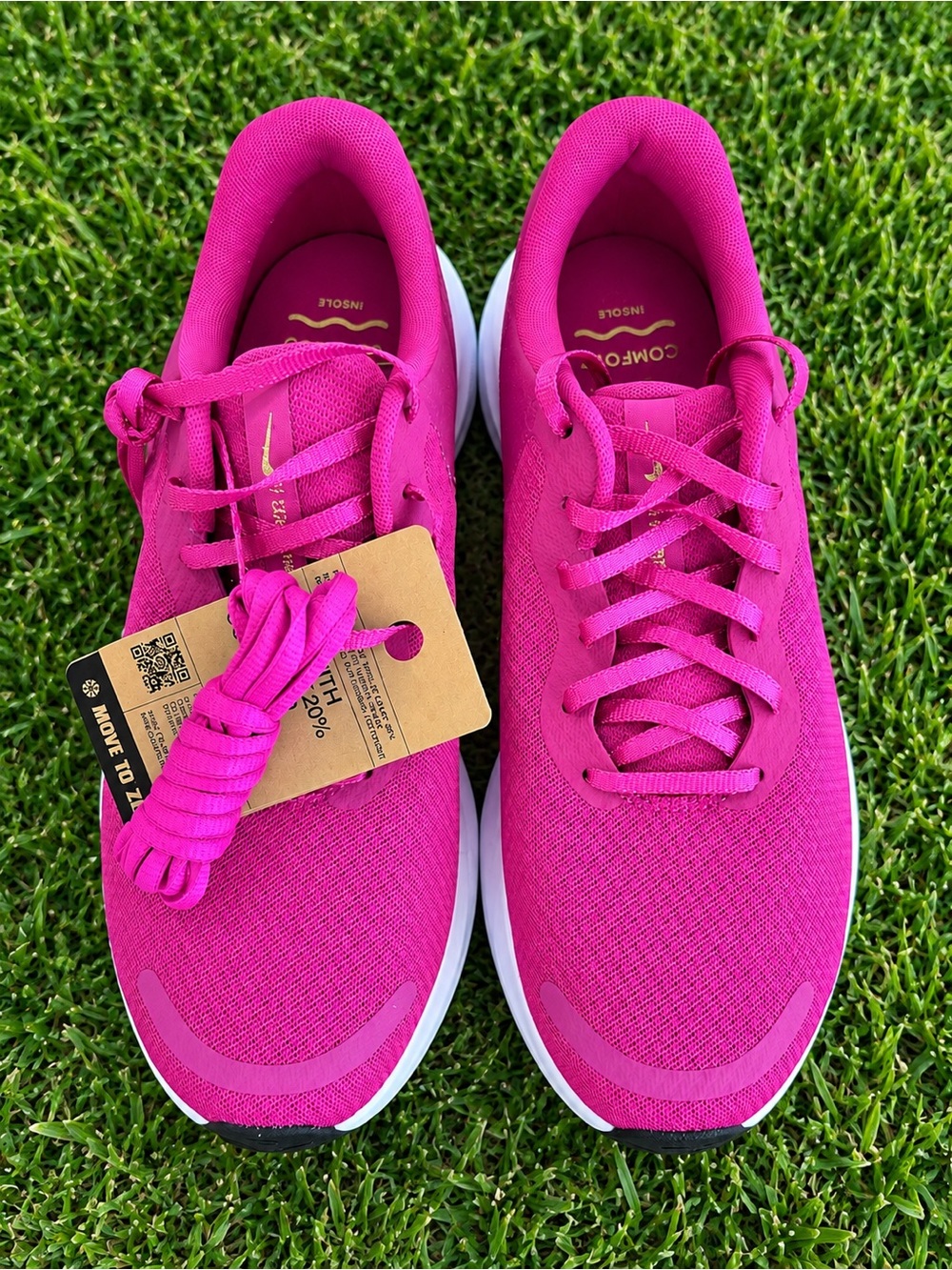 Nike Revolution 7 Running Shoes Hot Fuchsia/Bronze Swoosh